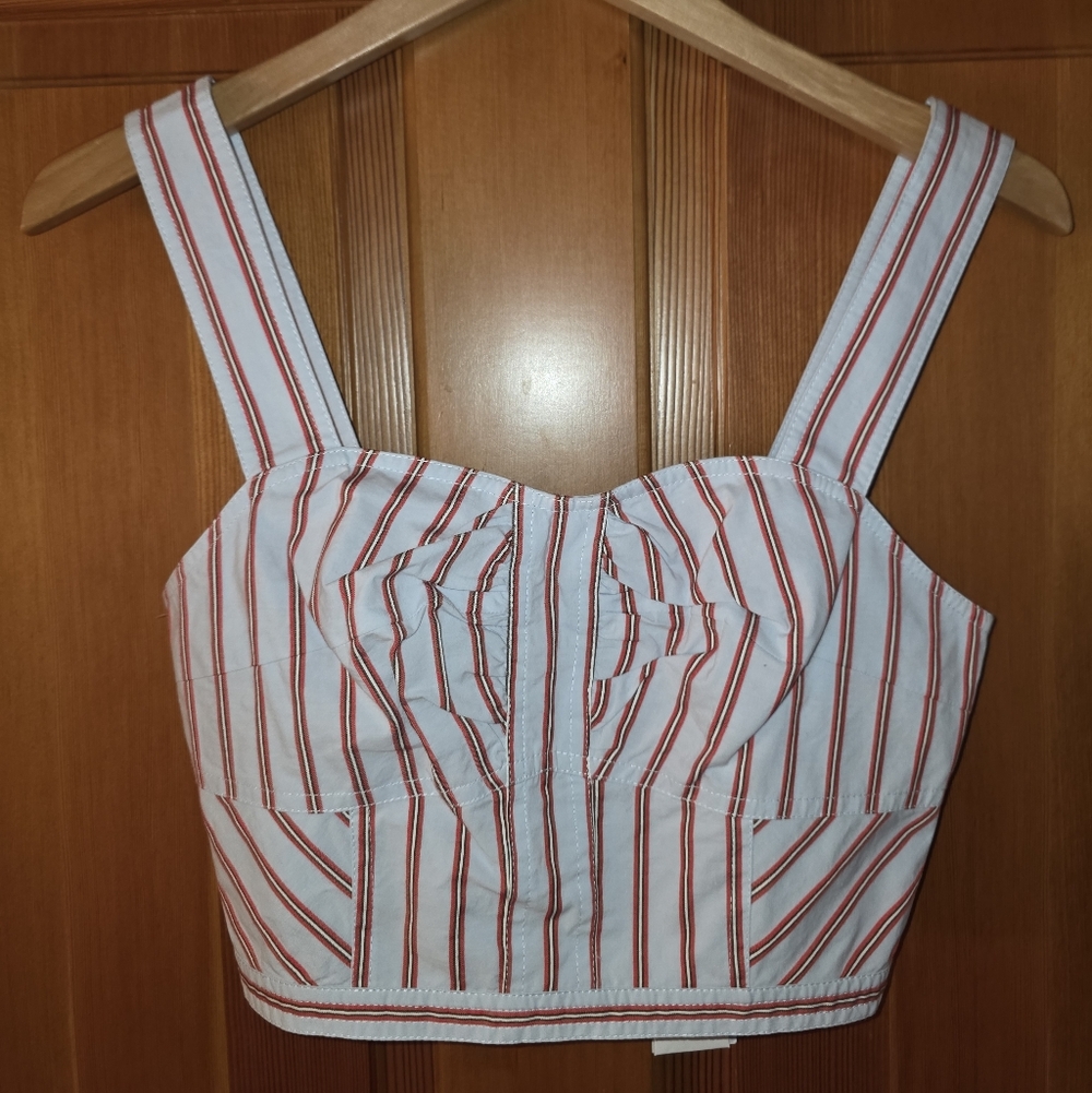 Derek Lam 10 Crosby NWT Halter Bustier Top Street Edgy Womens 8